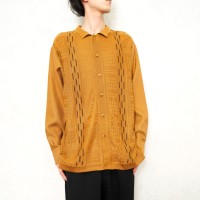 *SPECIAL ITEM* USA VINTAGE KNIT SWITCHED DESIGN OVER SHIRT/アメリカ古着ニット切替デザインオーバーシャツ | Vintage.City 빈티지숍, 빈티지 코디 정보