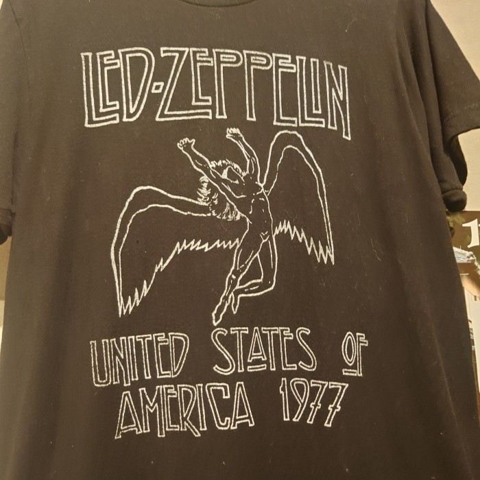 LED-ZEPPELIN(レッドツェッペリン)バンドTシャツ　Mサイズ　メキシコ　コットン　ブラック　2728 | Vintage.City 古着屋、古着コーデ情報を発信