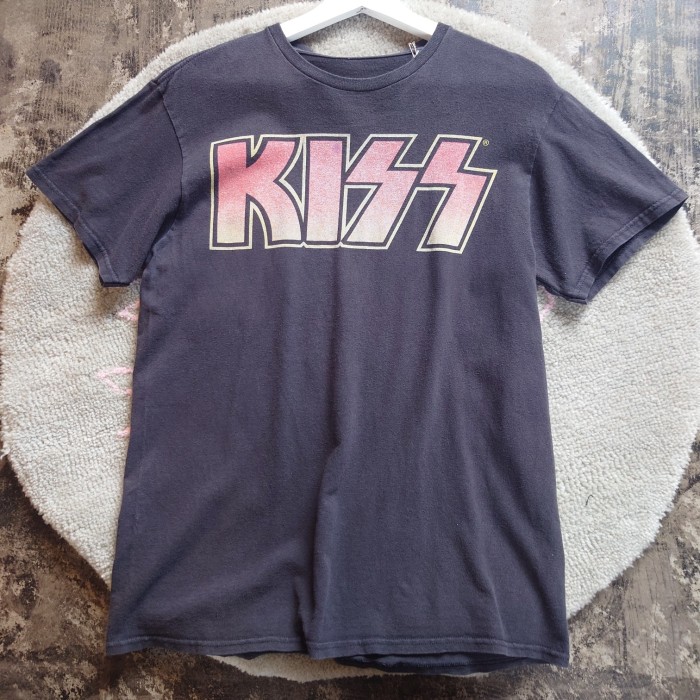 KISS(キス)バンドTシャツ　ブラック　Mサイズ　コットン　ホンジュラス　2719 | Vintage.City 빈티지숍, 빈티지 코디 정보