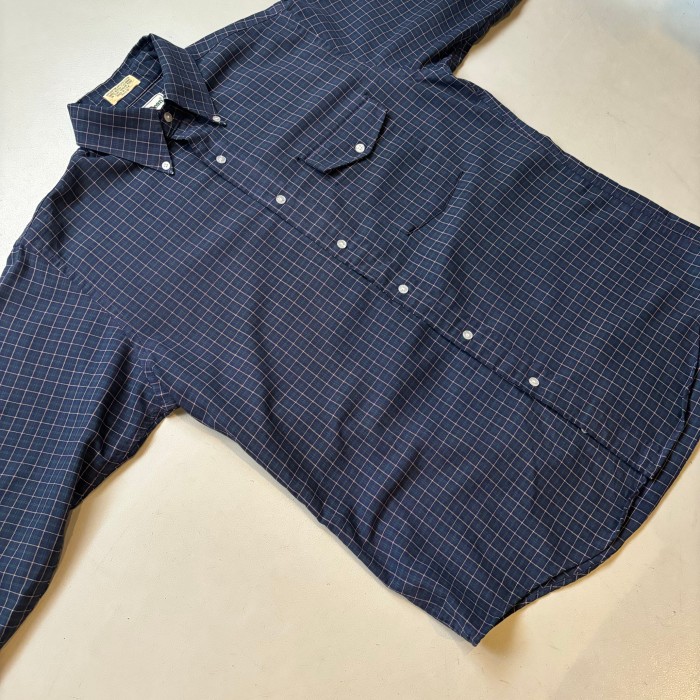 80s LLBean B/D check shirt “single needle tailoring” “size 15 1/2-32” 80年代 エルエルビーン ボタンダウンシャツ チェックシャツ シングルニードルテーラリング | Vintage.City Vintage Shops, Vintage Fashion Trends