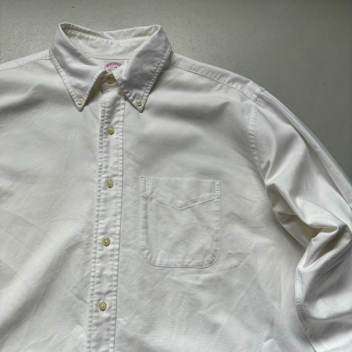Brooks Brothers B/D shirt “size 17-34” ブルックスブラザーズ ボタンダウンシャツ 白シャツ 無地 | Vintage.City 빈티지숍, 빈티지 코디 정보