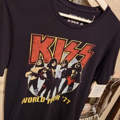 KISS(キス)バンドTシャツ　ブラック　Мサイズ　コットン　メキシコ　2721 | Vintage.City 古着屋、古着コーデ情報を発信