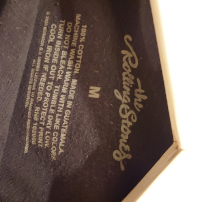 THE ROLLING STONES(ザローリングストーンズ)バンドTシャツ　Mサイズ　ブラック　コットン　グアテマラ　2726 | Vintage.City 빈티지숍, 빈티지 코디 정보