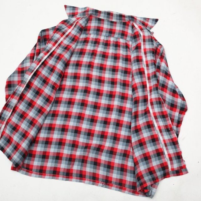 70's Rayon Plaid L/S Shirt | Vintage.City 빈티지숍, 빈티지 코디 정보