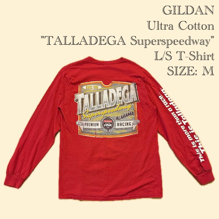 GILDAN Ultra Cotton "TALLADEGA Superspeedway" L/S T-Shirt - M | Vintage.City 古着屋、古着コーデ情報を発信