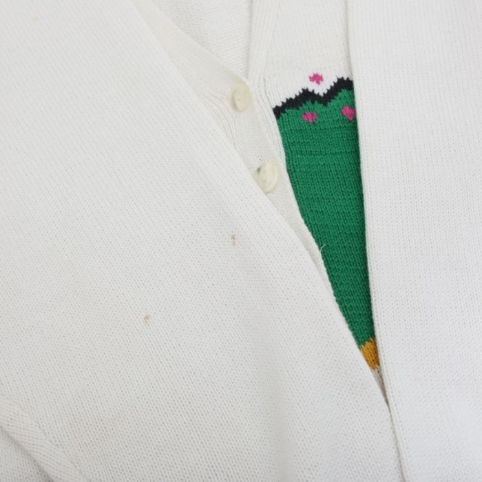 Vintage Cotton Knit Cardigan | Vintage.City 古着屋、古着コーデ情報を発信