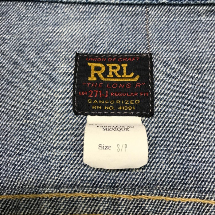 RRLRalph Laurenダメージ加工デニムジャケット | Vintage.City 古着屋、古着コーデ情報を発信